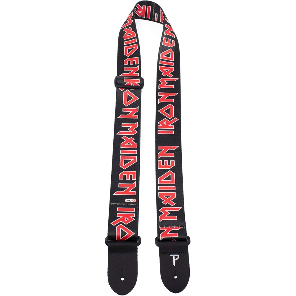 Iron Maiden - Logo Guitar Strap - Black/Red